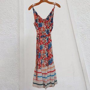 4/$25 Floral Striped Midi Dress